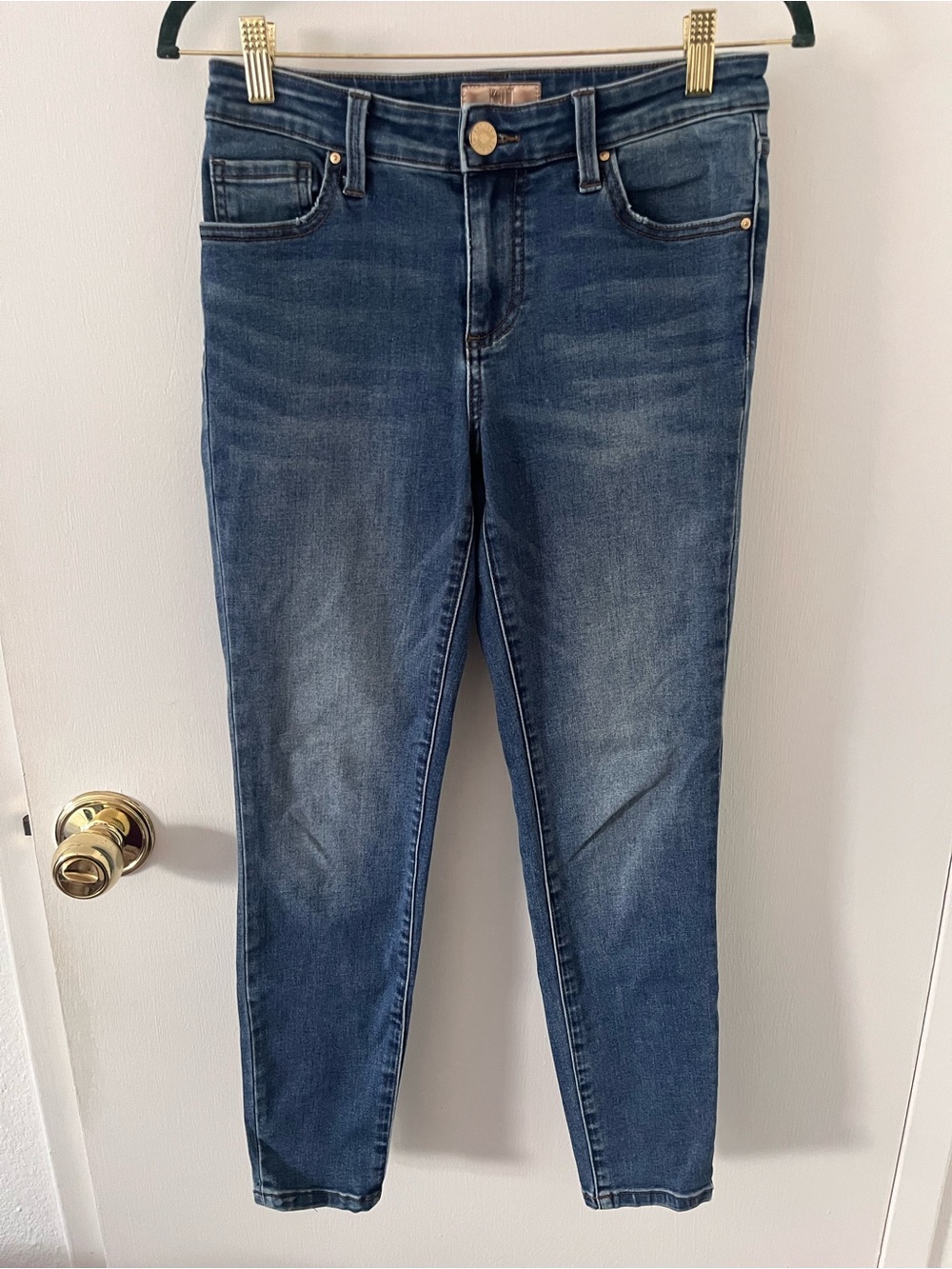 Kut From The Kloth Connie Ankle Skinny Jeans Womens 4 Medium Wash Blue Denim